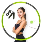 Sport Hoops Kit 8 Section Adjustable Fitness Hoops Slimming Fitness Gym Home wth 2.5m Jump Rope