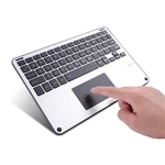 Wireless Bluetooth Keyboard with Touchpad All Tablet Laptop Aluminum Alloy Rechargeable Trackpad Keyboard Business Suppl