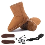 7.4V Electric Heating Shoes Snow Boots Warm Insoles For Women 113℉/45℃ For 3~4 Hours