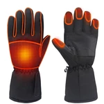 1 Pair Electric Heated Gloves Touchscreen Warm Battery Gloves Full Finger Waterproof Heating Thermal Gloves Ski Bike Mob