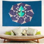 3D Geometry Wall Tapestry Background Cloth Hanging Blanket Home Living Room Office Wall Decoration Supplies
