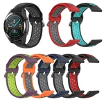 Bakeey 22mm Two-color Buckle Strap Stoma Silicone Replacement Strap For Huawei Watch GT2 46MM
