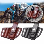 XANES® EDC Leather Sheath for Multitool Sheath Pocket Organizer with Key Holder for Belt and Flashlight Outdoor Camping