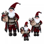 2020 Merry Christmas Decorations Home Rose Red Robe Santa Doll Decoration for Children New Year Christmas Gifts