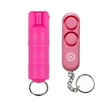 Sada – obranný sprej a osobní alarm Sabre Red® – Růžová (Barva: Růžová)