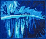 GRUND Koupelnová předložka TROPICAL modrá Rozměr: 50x60 cm