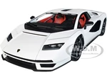 Lamborghini Countach LPI 800-4 White with Black Accents and Red Interior "Special Edition" 1/18 Diecast Model Car by Maisto