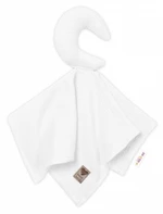 Baby Nellys Mušelínový mazlíček, přítulníček Měsíček, bílý