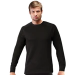 Unisex triko s dlouhým rukávem Merino černá S