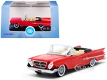 1961 Chrysler 300 Convertible Mardi Gras Red 1/87 (HO) Scale Diecast Model Car by Oxford Diecast