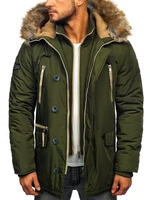 Geacă parka de iarnă verde Bolf 1045A