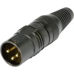 Hicon HI-X3CM-G XLR konektor zástrčka, rovná Pólov: 3  čierna 1 ks