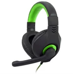 Headset C-Tech Nemesis V2 (GHS-14G) (GHS-14G) čierny/zelený herný headset • slúchadlá s mikrofónom • frekvenčný rozsah: 20 Hz-20 kHz • citlivosť 118 d