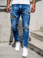 Tmavě modré pánské džíny slim fit Bolf 85004S0