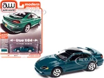 1993 Dodge Stealth R/T Peacock Green with Black Top "Modern Muscle" Limited Edition to 14478 pieces Worldwide 1/64 Diecast Model Car by Auto World