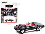 1967 Chevrolet Corvette Convertible Black with Red Stripe and Red Interior (Lot 1367) Barrett Jackson "Scottsdale Edition" Series 8 1/64 Diecast Mode