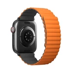 Remienok Uniq Revix Reversible na Apple Watch 42/44/45mm (UNIQ-45MM-REVGRYORG) sivý/oranžový řemínek pro Apple Watch • materiál silikon • oboustranný 