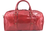 Cestovní kožena taška Arteddy - červená