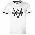 Póló Watch Dogs 2 - Logo Ringer White M