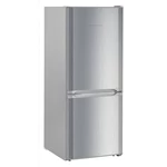 Chladnička s mrazničkou Liebherr CUel231 nerez kombinovaná chladnička s mrazničkou dole • výška 137,2 cm • objem chladiacej časti 157 l • objem mrazia