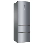 Chladnička s mrazničkou Haier A3FE835CGJE Titanium voľne stojaca chladnička s mrazničkou dole • výška 190 cm • objem chladničky 234 l • objem mrazničk