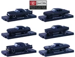 Auto Drivers "Frozen Black Pearl" Set of 6 pieces Series 35 1/64 Diecast Model Cars by M2 Machines