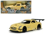 Mercedes Benz SLS AMG GT3 Matte Yellow 1/24 Diecast Model Car by Motormax