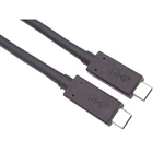 Kábel PremiumCord Thunderbolt 3, 40Gbps, USB4, 0,5m (ku4cx05bk) čierny multifunkčný kábel • USB-C na USB-C • rozlíšenie až 8K • obnovovacia frekvencia