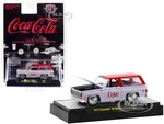 1973 Chevrolet K5 Blazer with Lowered Chassis "Coca-Cola" White with Coke Red Top Limited Edition to 11000 pieces Worldwide 1/64 Diecast Model Car by