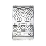 Čierno-biely bavlnený koberec HSM collection Colorful Living Garrio, 70 × 120 cm
