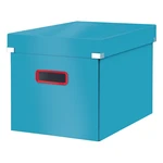 Modrá úložná škatuľa Leitz Cosy Click & Store, dĺžka 32 cm