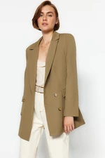 Khaki dámské oversize sako Trendyol - Dámské