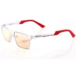 Herné okuliare Arozzi VISIONE VX-800, jantarová skla (VX800-1) biele/červené okuliare k PC • redukujú škodlivé modré svetlo • UV ochrana • certifikáci