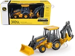 John Deere 310SL Backhoe Loader Yellow and Gray "Prestige Collection" 1/50 Diecast Model by ERTL TOMY