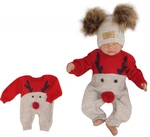 Z&Z Dětský pletený Vánoční overálek Baby Sob, červený, vel. 74 (6-9m) Z&Z Dětský pletený Vánoční overálek Baby Sob, červený, vel. 74 (6-9m)
