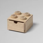 Cutie de depozitare 4, din lemn, cu sertar, mai multe variante - LEGO Culoare: stejar - tratat cu săpun