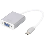 Digitus DA-70837 USB 3.0 / VGA adaptér [1x USB 3.0 zástrčka C - 1x VGA zásuvka] hliníkovo strieborná tienený 20.00 cm
