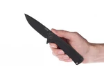 Zavírací nůž ANV® Z100 G10 Liner Lock – Černá rukojeť, černá čepel - DLC (Barva: Černá, Varianta: Černá čepel - DLC)