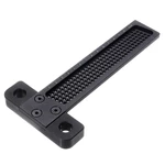 Black Aluminium Alloy T-160 Hole Positioning Measuring Ruler 160mm Metric T Ruler Woodworking Precision Crossed Marking