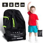 Nylon Child Safety Seat Travel Storage Bag Dust Cover Baby Car Portable Foldable Storage Bag Hand-free Waterproof Safety