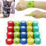 Colorful Self-Adhesive Sport Pet Support Elastic Bandage Finger Joint Wrap Injury Tape Dog Cat Puppy Supplies