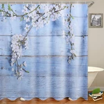 180×180cm Bathroom Shower Curtain 3D Digital Printing Polyester Waterproof