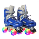 Kids Inline Skates Roller Skates Blades Adjustable Light Up Boots Four Wheel Full Flash