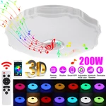 100-240V Full Color Light Bluetooth Music Ceiling Light Bluetooth APP+Remote Control