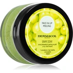 Dermacol Face & Lip Peeling Grape hĺbkovo čistiaci peeling na pery a líca 50 ml