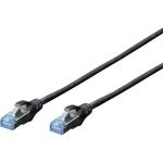 Digitus DK-1531-100/BL RJ45 sieťové káble, prepojovacie káble CAT 5e SF/UTP 10.00 m čierna  1 ks