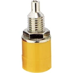BKL Electronic 072308 zdierka pre banánik zásuvka, vstavateľná vertikálna Ø pin: 4 mm žltá 1 ks