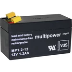 multipower PB-12-1,2-4,8 MP1,2-12 olovený akumulátor 12 V 1.2 Ah olovený so skleneným rúnom (š x v x h) 97 x 59 x 43 mm
