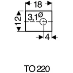 Fischer Elektronik GS 220 P sľudová podložka (d x š) 18 mm x 12 mm Vhodný pre TO-220 1 ks