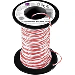 TRU COMPONENTS TC-8790020 spojovací drôt  2 x 0.20 mm² červená, biela 10 m